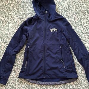 Under Armour Navy Hooded Utility Jacket with PITT Logo